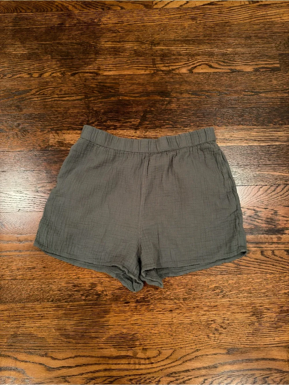 Green Gauze Shorts